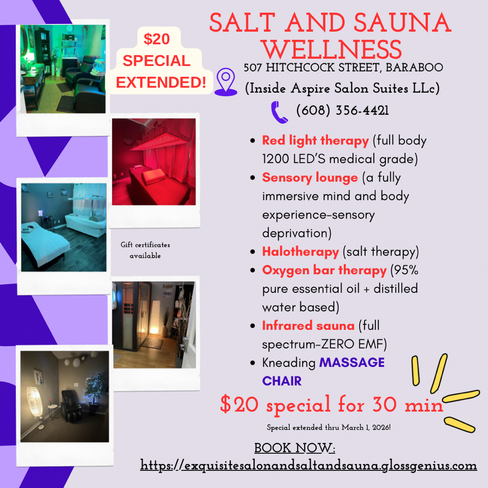 ANY 30 Min  For  “1” $20(thru 3/1)