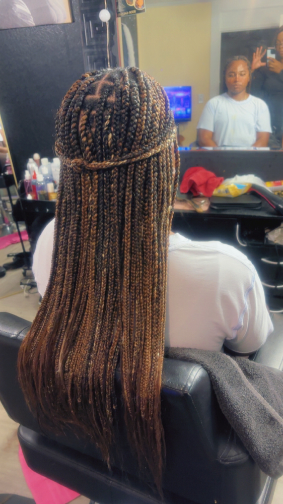 Small Knotless Braids at The Braid Boutique 706 in Augusta Ga, GA