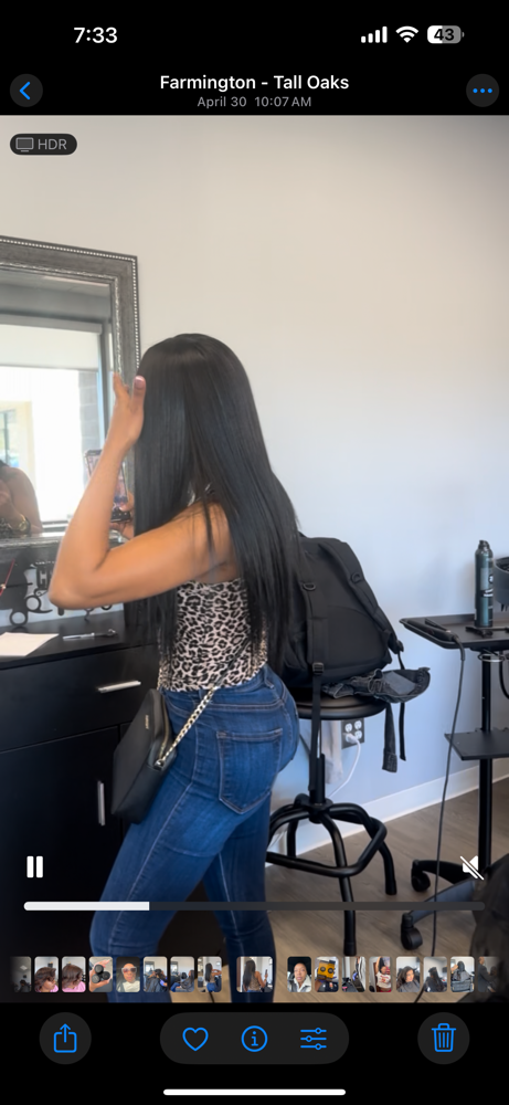 Clip in + Silk Press at Sacred State Hair Studio in Livonia, MI