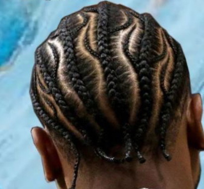 Cornrows With Design Parts/ Stitch
