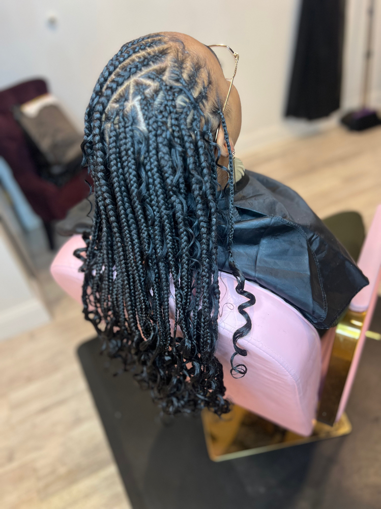 Half /Half Knotless(fulani)