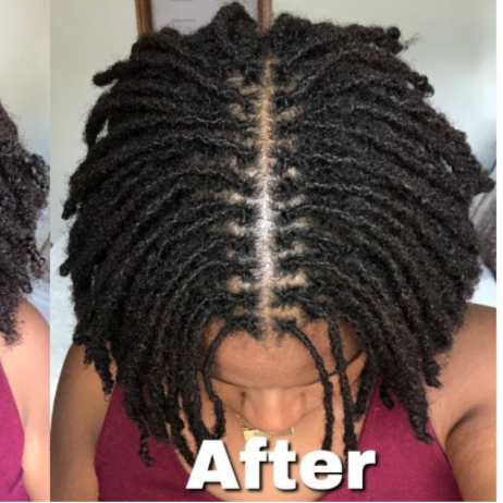 Small Loc Retwist + Style at Naturally Crisp in Greensboro, NC