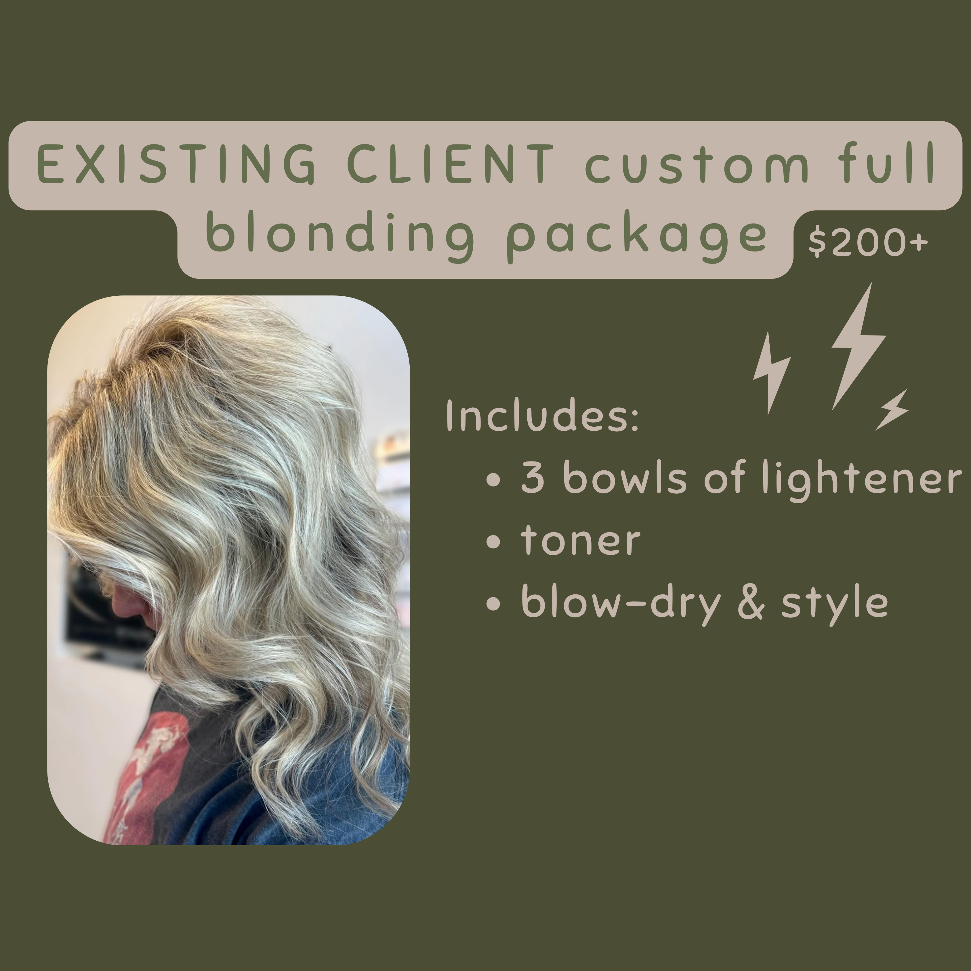 Full Custom Blonding Package