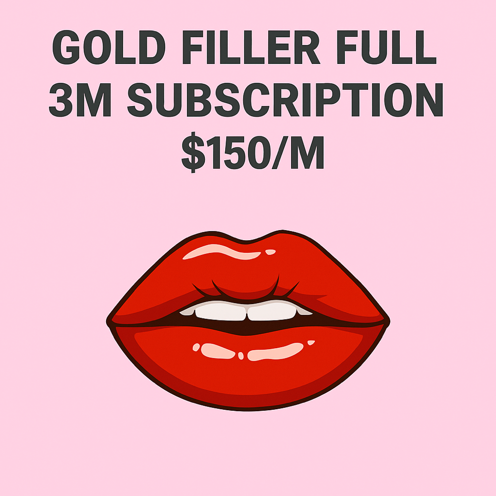 GOLD FILLER FULL-3M SUBSCRIPTION at BeautyHolic Aesthetics LLC in Lubbock, TX