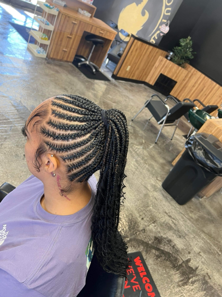 Small Braided Boho Ponytail