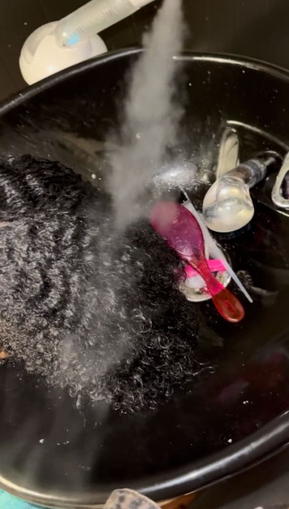 Hair steam treatment