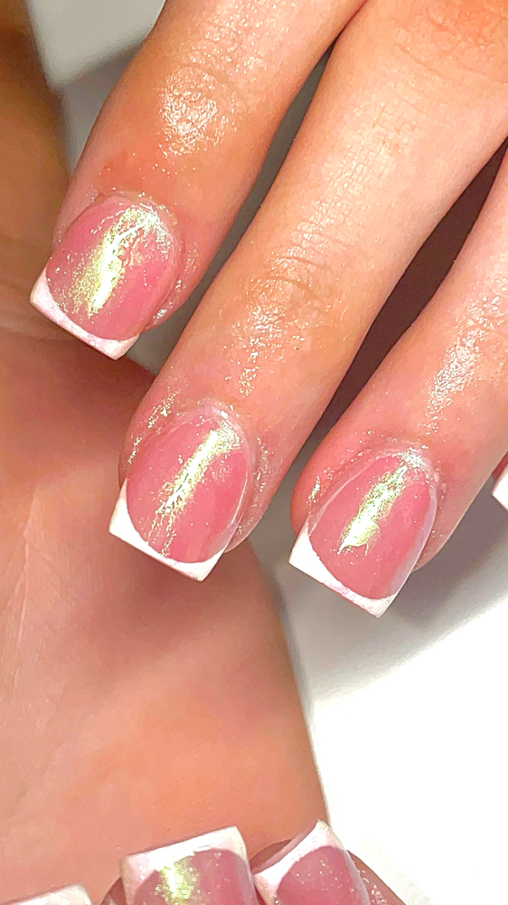 Short Acrylic Overlay at Nailsxk in Anniston, AL