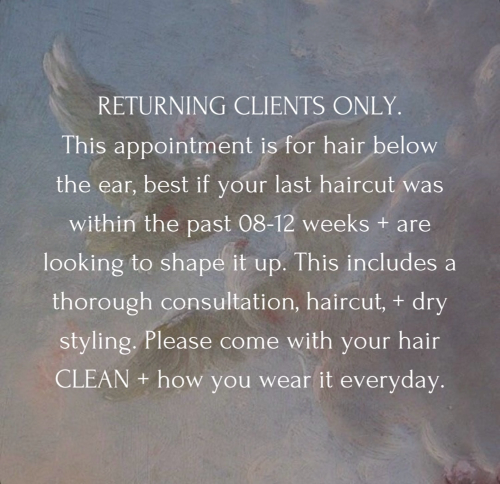 MID/LONG MAINTENANCE :DRY CUT:
