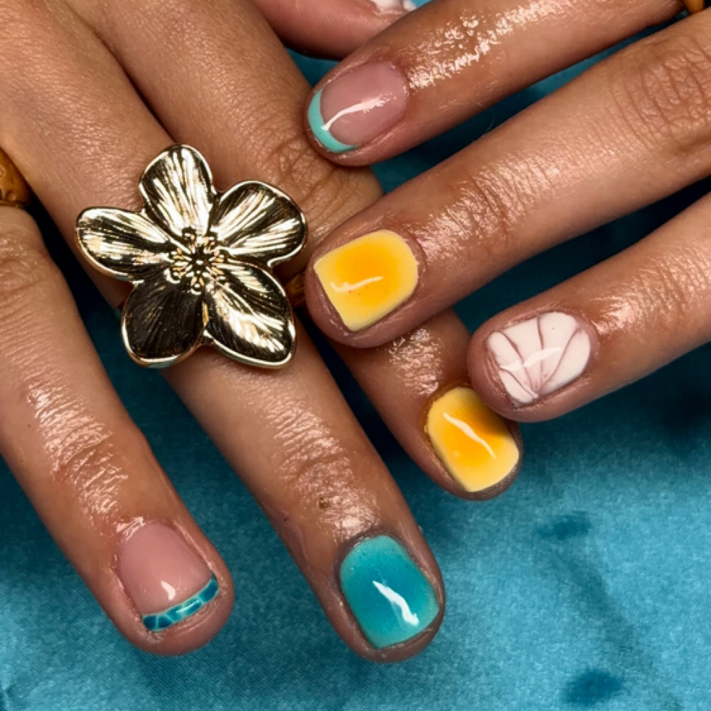 Gel manicure at Gloss Room in plainfield, IN