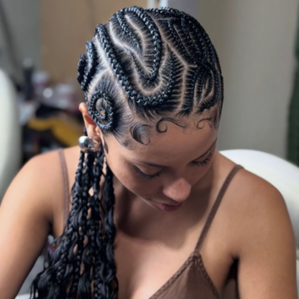 Cornrow Braid at The house of beauty in Atlanta, GA