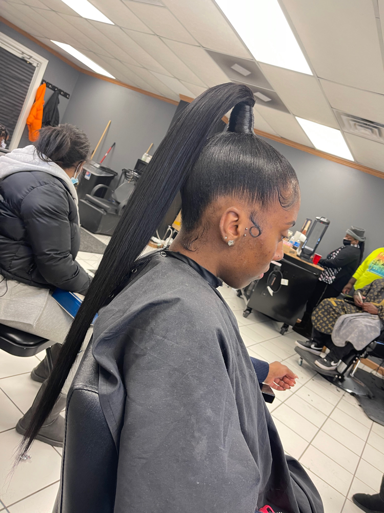 Glue Ponytails