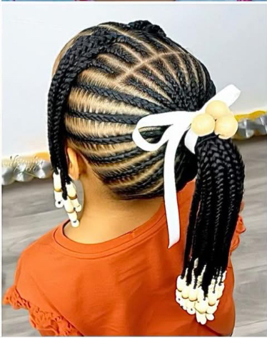 kids ponytail braids