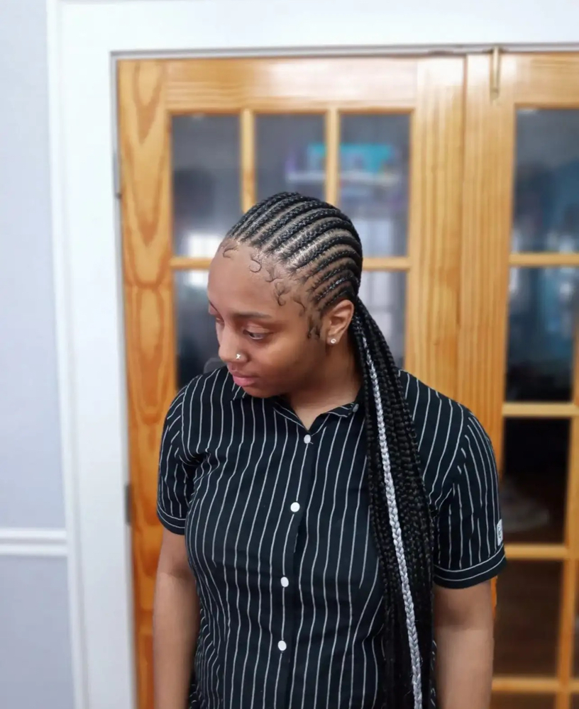 Small Straightbacks Stitch Braids