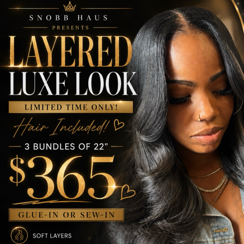 LUXE LAYERED QUICK WEAVE DEAL at Iamhairsnobb in Chicago, IL