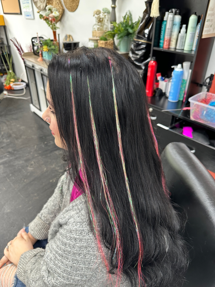 Tinsel Feathers Colored Ext.