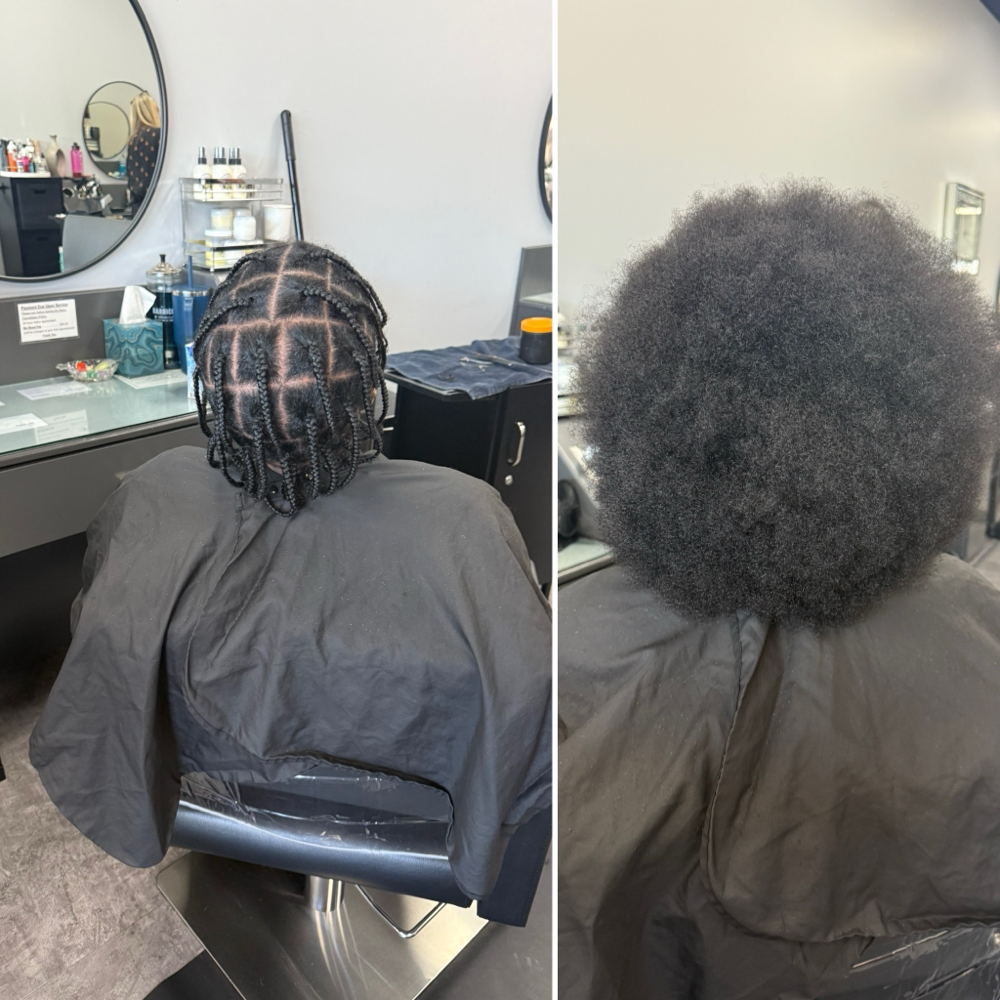 Men’s Thick Hair Box Braids