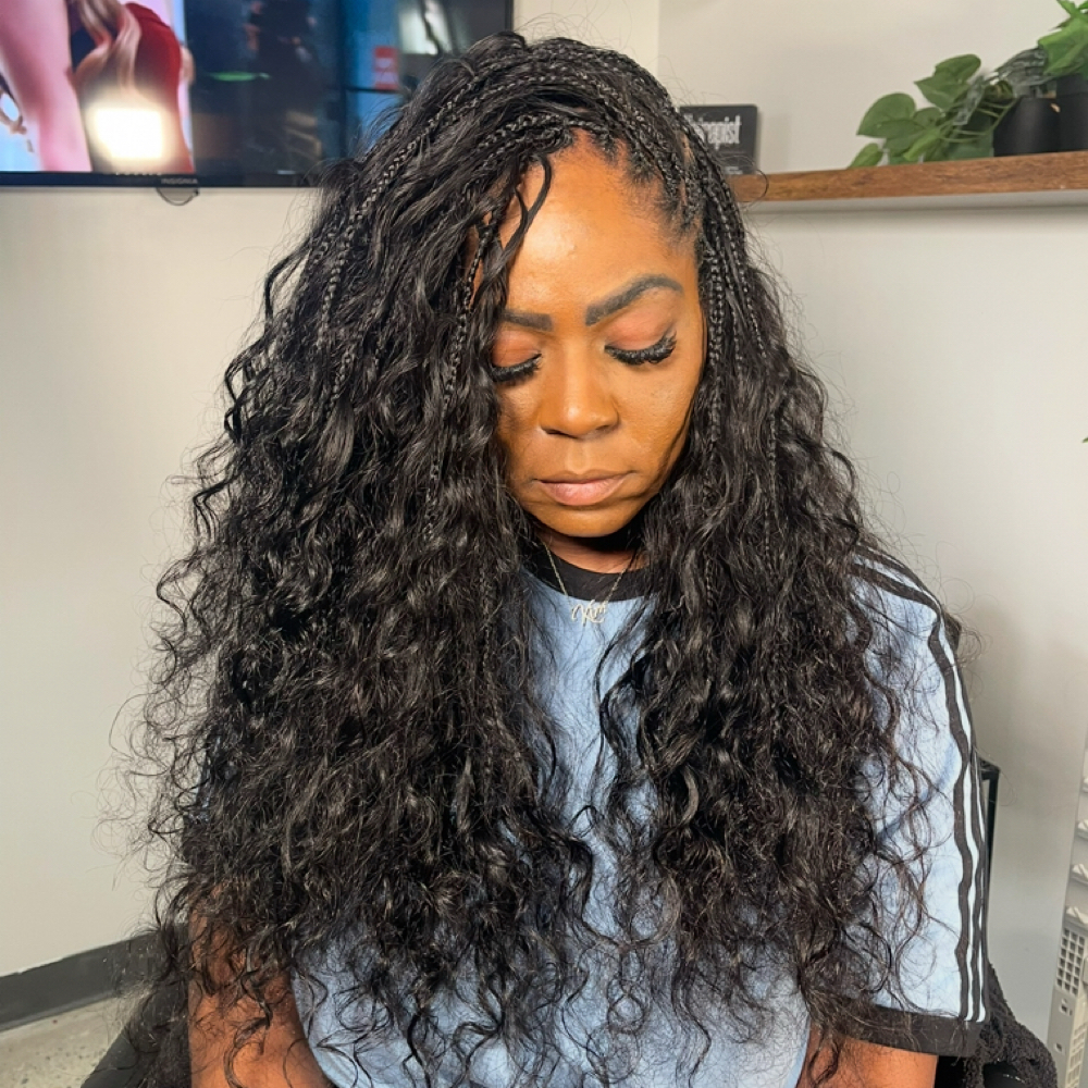 100% Human Hair Braids + Sewin at Coilz in Smyrna, GA