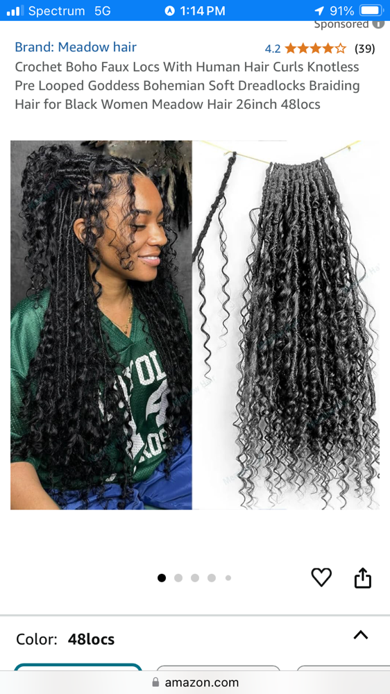 Crochet Faux Locs Hair Not Included