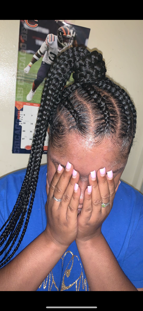 Large Braided Ponytail/Lemonades