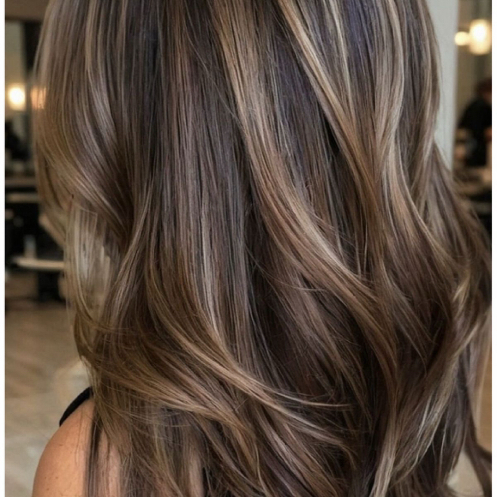 Partial Highlight with Touch Up at The Hive Salon Spa in Galt, CA