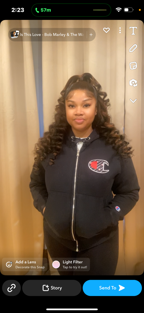 Wand Curls (addition) at Le’Nahja Monee’ extensions llc in Dolton, IL
