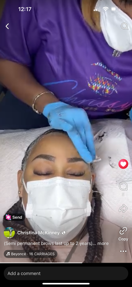 Semi Permanent Brow Touch Up