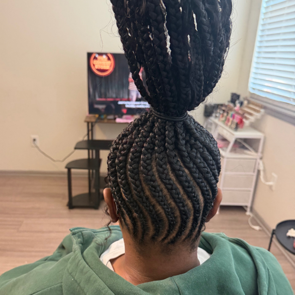 Smedium Feed In Ponytail at The Full Set Beauty Bar in Denver, CO