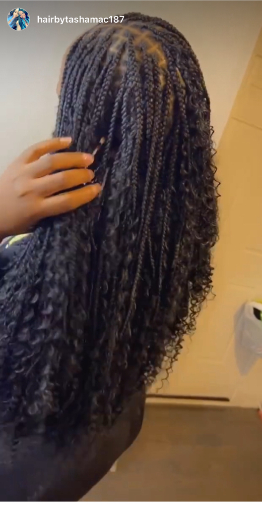 Extra Small Boho Knotless Braids at Tasha Mac in Chicago, IL