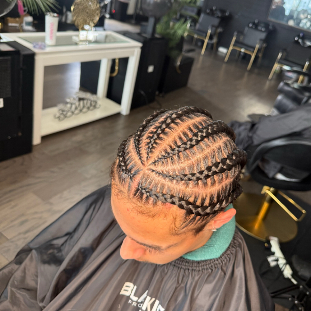 Men’s Cornrows at Top Tier Beauty Experience in Cincinnati, OH