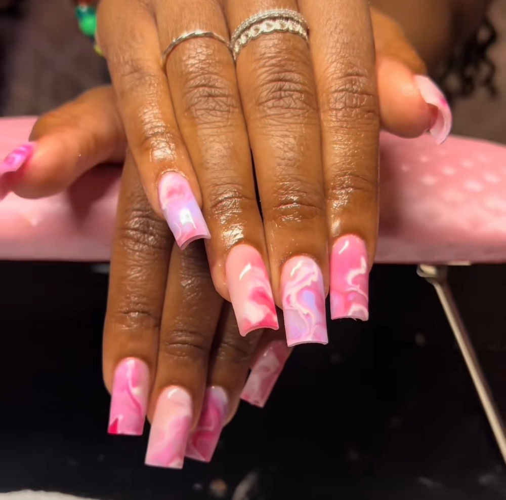 Long Acrylic Nails