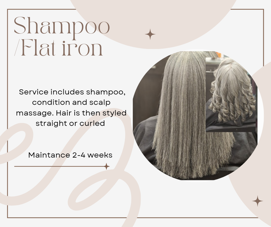 Shampoo And Flat Iron