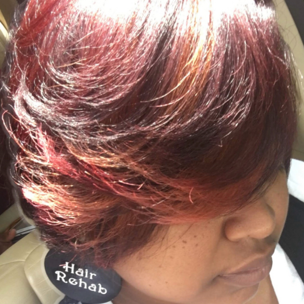 Virgin Relaxer at Hair Rehab Studio in CHARLOTTE, NC