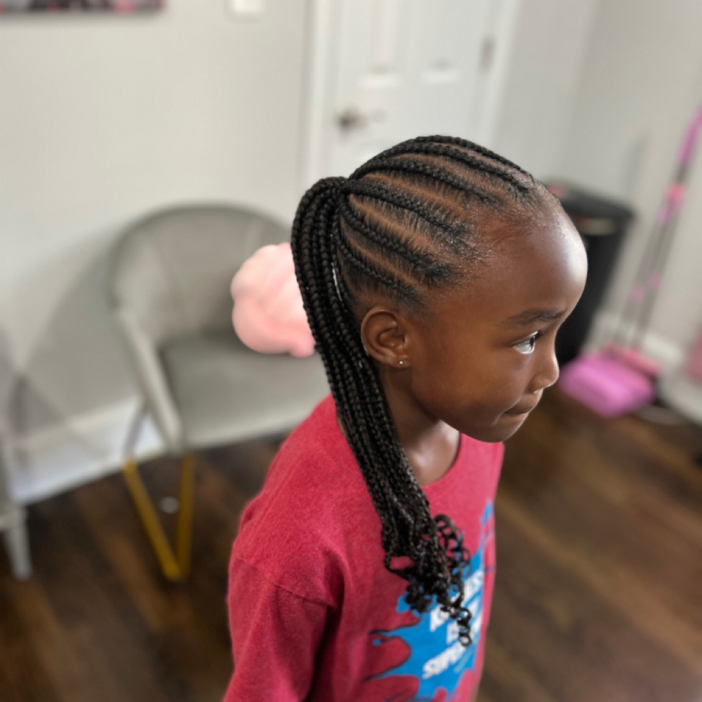 Cornrows With Extensions at BraidRulez in Durham, NC