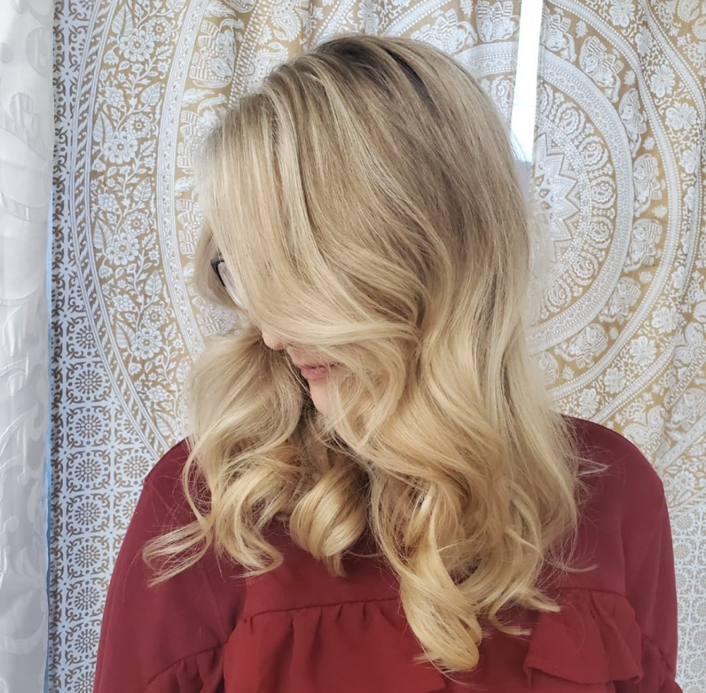 Full Highlight Blow at Hair by Carli @ The Market Commons in Myrtle Beach, SC
