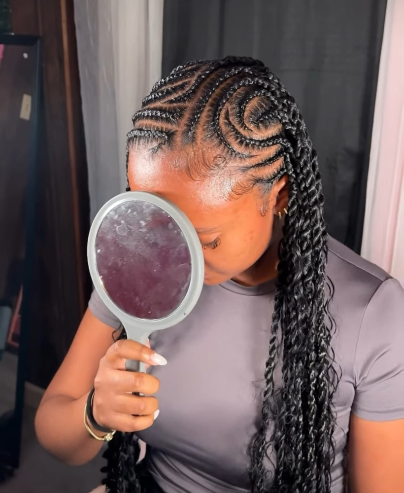 Medium Extra Designed Fulani Twist