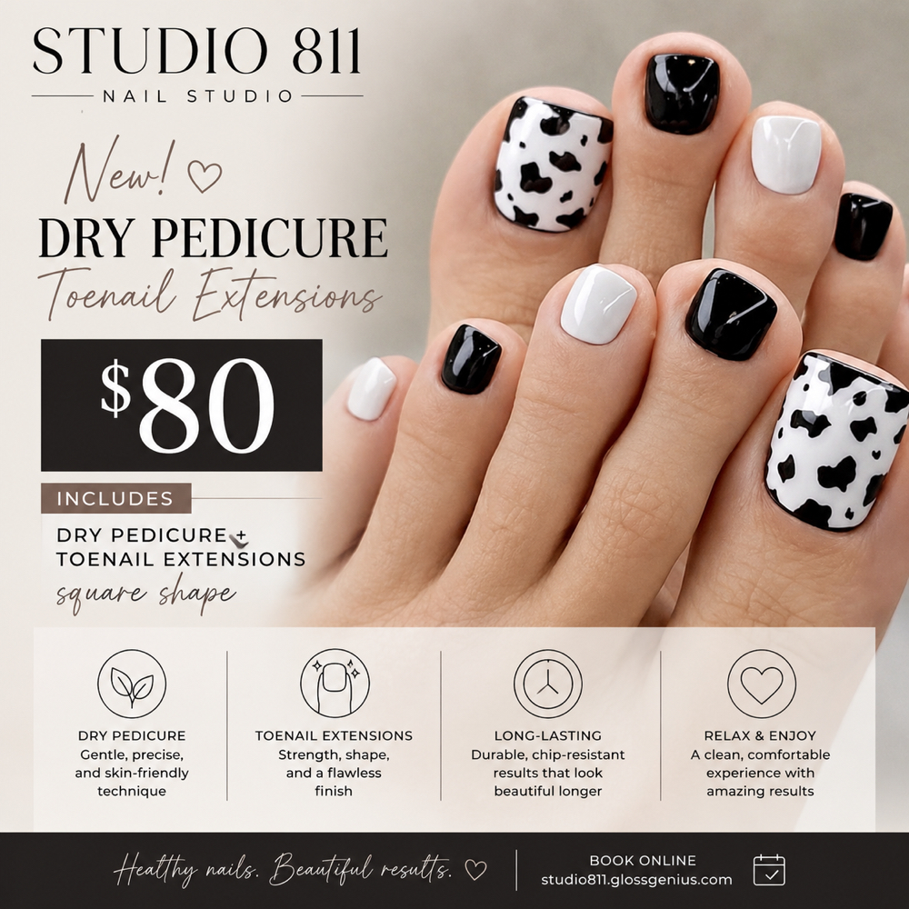 Toenail Extensions at Studio 811 Nail Studio in Ellensburg, WA