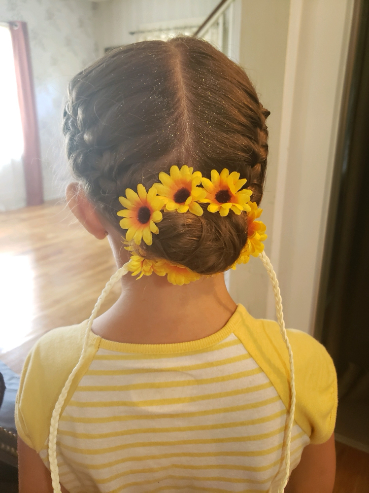 Flower Girl Hairdo at TMI at The Hair Company in Lansing, MI