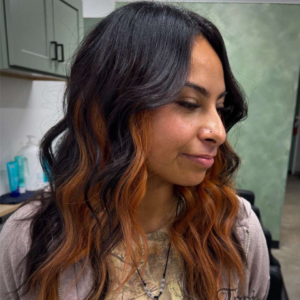 Natural Color Block Retouch w/ base at Rustic Roots Salon + Spa in Hesperia, CA