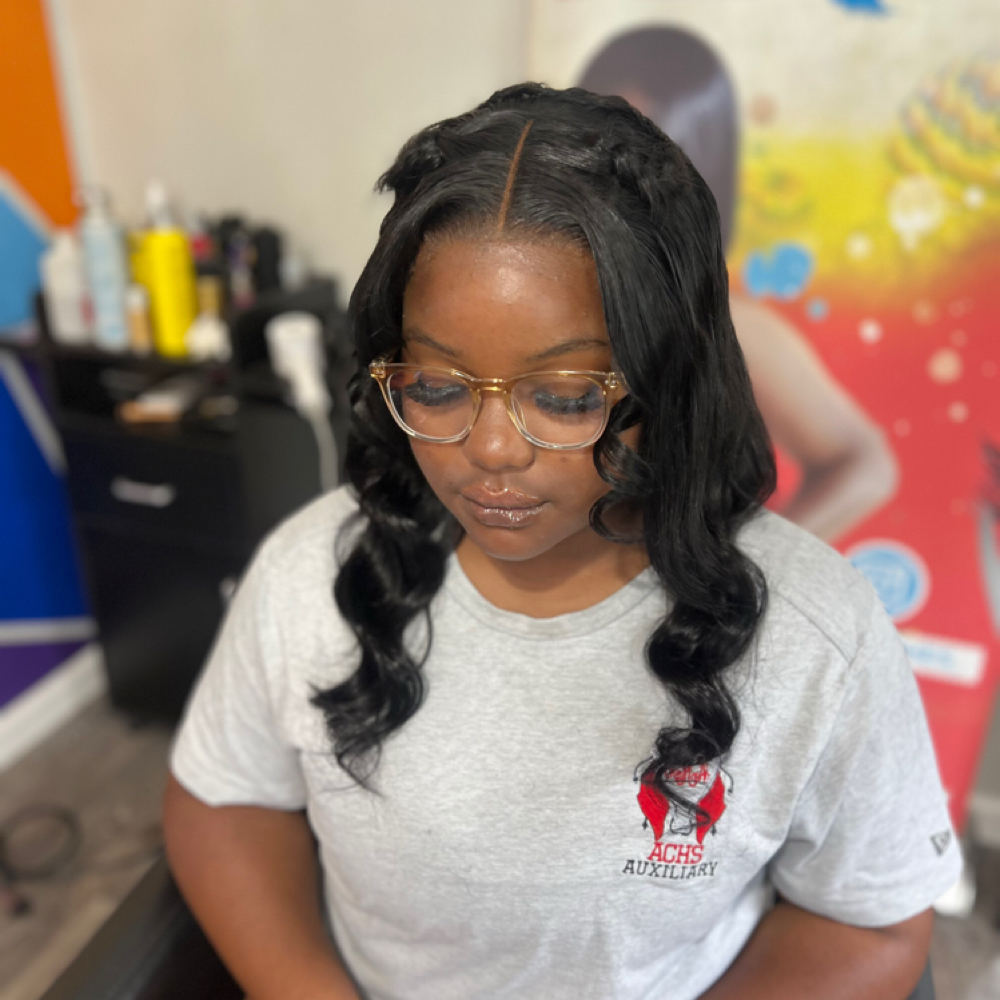Lace Closure Install at POP Yah’Lashes🍭 in Baxley, GA