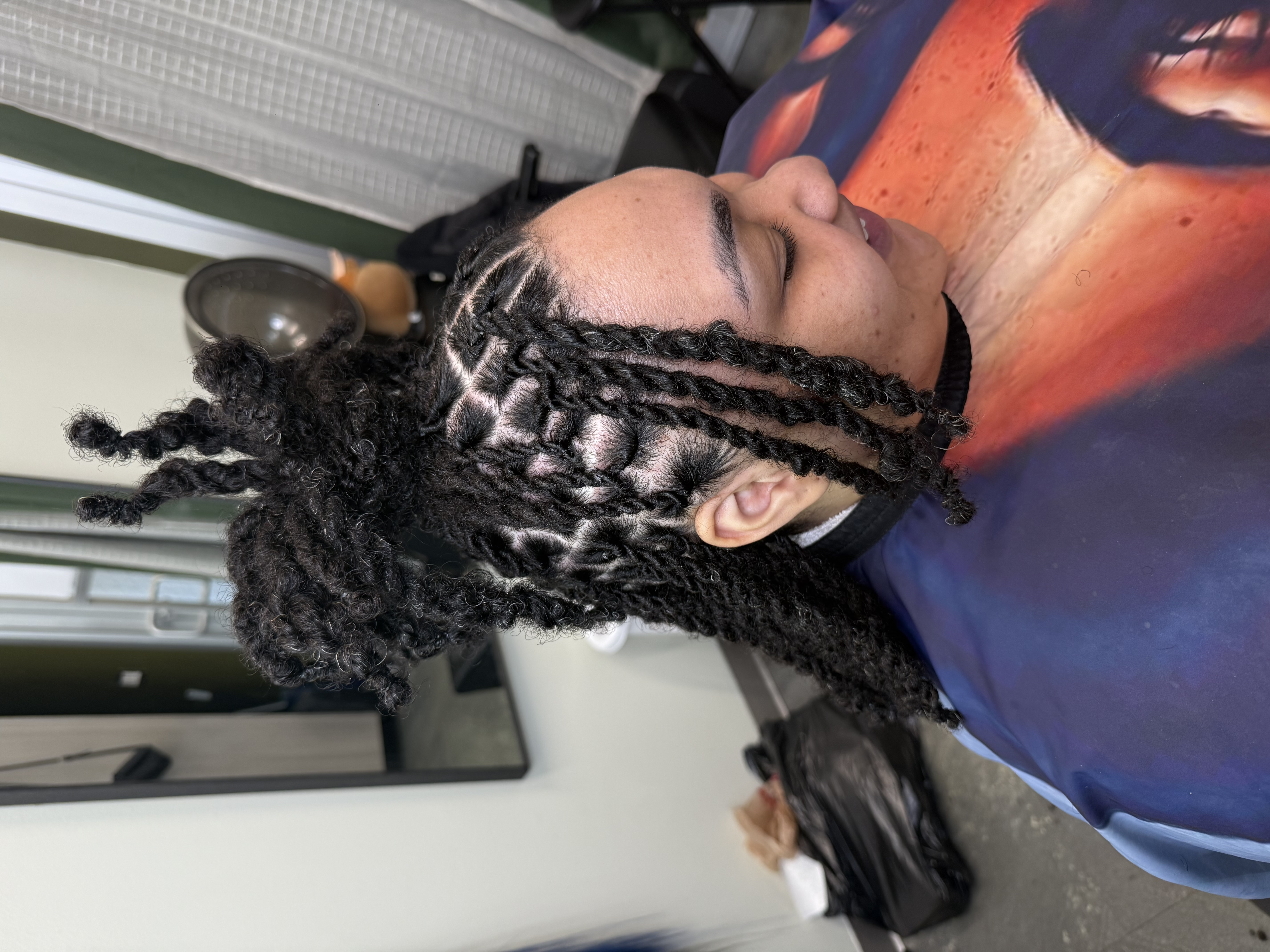 Half up half down style