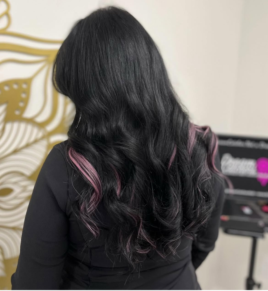 Hair Extension Pull Up at Hair by Carli @ The Market Commons in Myrtle Beach, SC