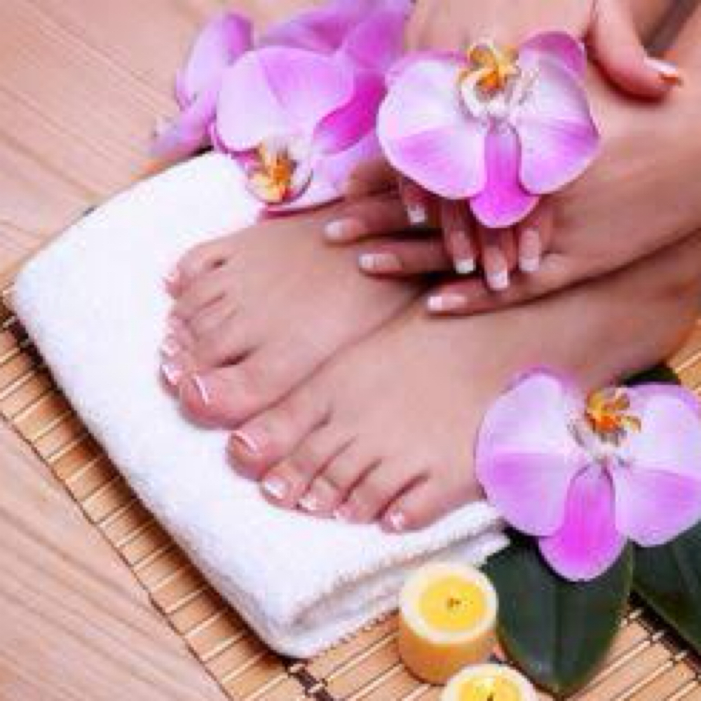 Spa Pedicure with gel polish at Ember & Ivy Salon in Henderson, TN