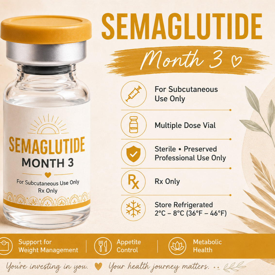 GLP 1: SEMAGLUTIDE MONTH 3 at Well Life Integrated Medical LLC in Okeechobee, FL