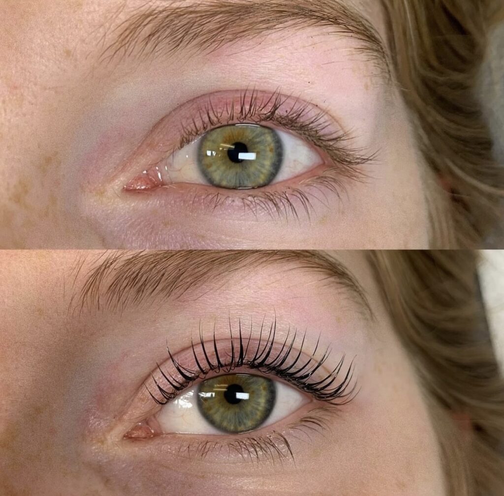 Lash lift and tint combo at The Goddess Glow in Abilene, TX
