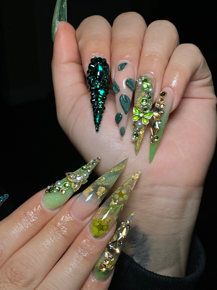 Xtra Long Acrylic Nails- Full set at Nails by Elena in Porterville, CA