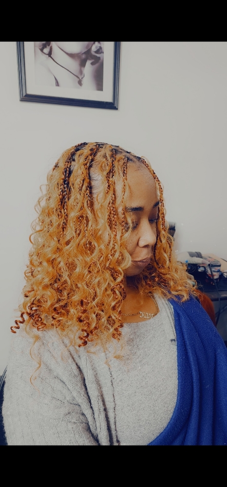 Medium Boho Knotless Bob at LG Stylez LLC in Fraser, MI