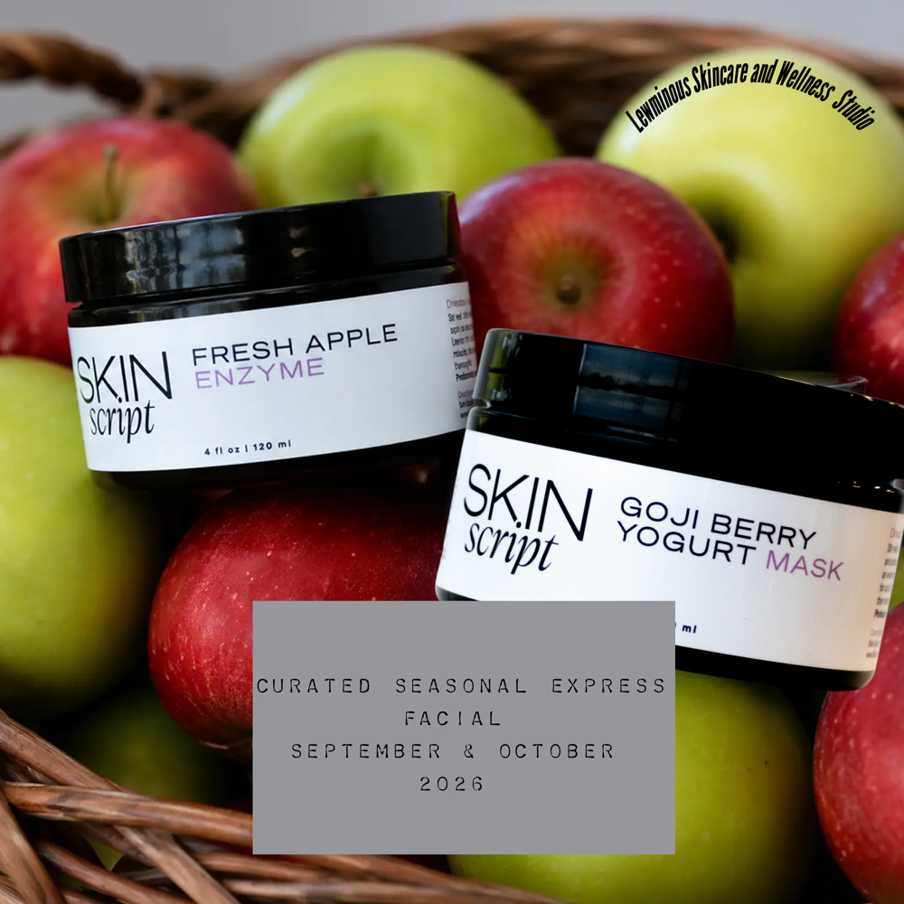 🍎🍏September Seasonal Special at Lewminous Skincare and Wellness Studio in West Point, GA
