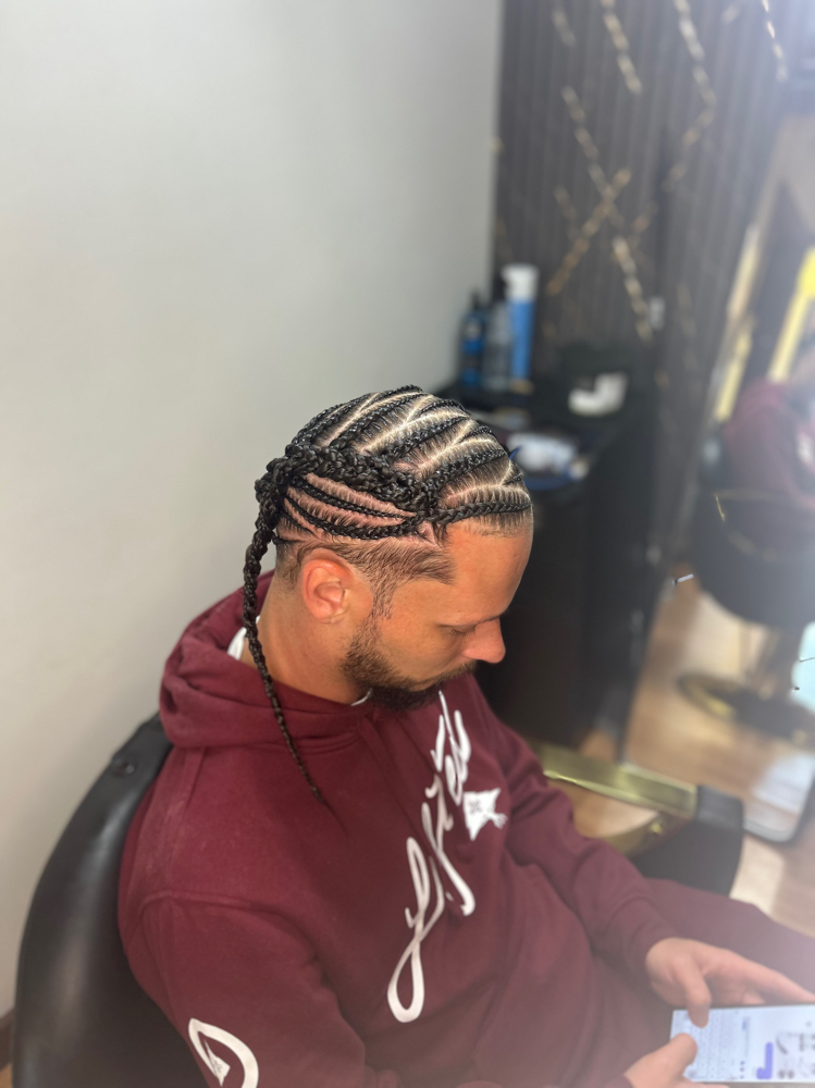 Iverson Stitch Braids🔥 at VaehBraidedIt in Lorain, OH