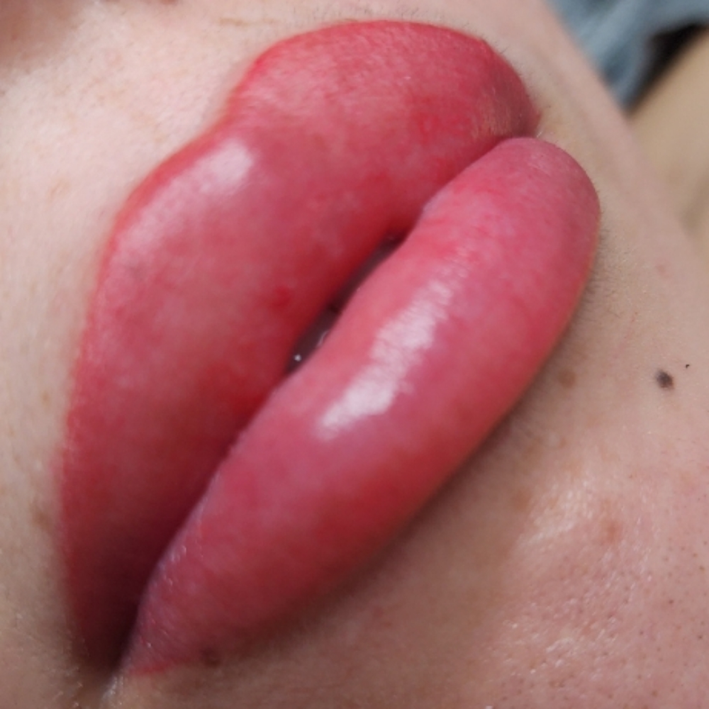 Lip Blushing Initial Procedure at INKcredible Beauty Studio in Modesto, CA