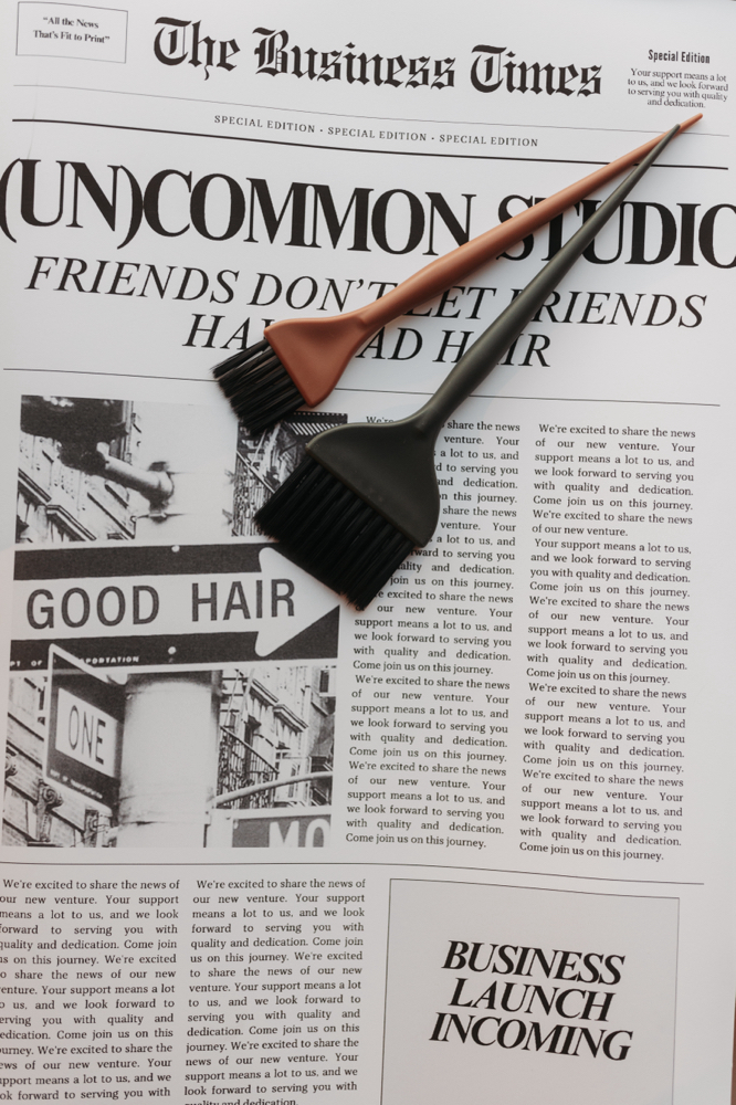 one color root touch-up AND haircut